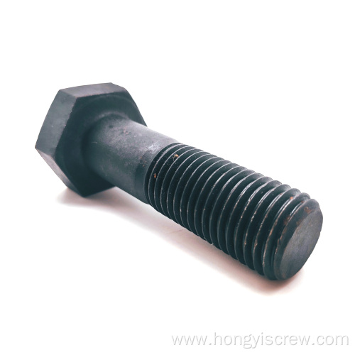 DIN931 zinc coating hex bolt with fine pitch